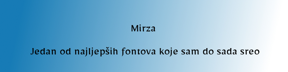 Font Mirza