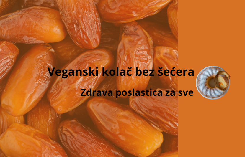 Svrha slike je promovisati zdravu ishranu, Veganski kolac bez secera